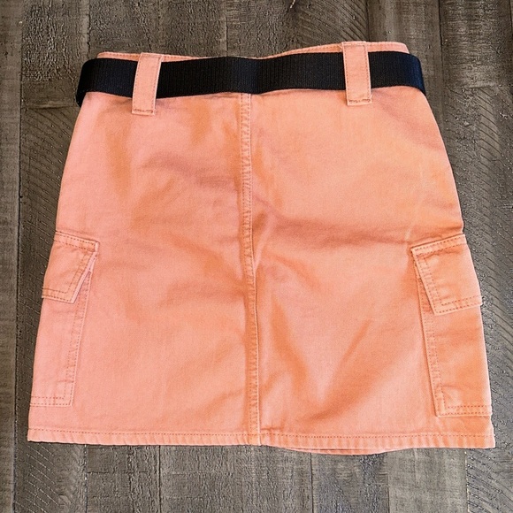 Like New Topshop cinnamon orange corduroy mini skirt - Picture 2 of 2